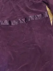 Vorschaubild 3 von Damen Bademantel Morgenmantel Lila Gr. 34/XS Baumwolle Polyester