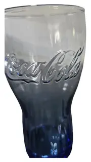 Vorschaubild 2 von Bowleglas Blau Retro 300ml Glas Trinkglas