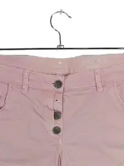 Vorschaubild 3 von Tapered 3/4 Jeans Damen Rosa Gr. 40 Baumwolle Freizeit