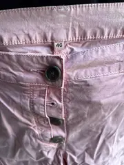 Vorschaubild 2 von Tapered 3/4 Jeans Damen Rosa Gr. 40 Baumwolle Freizeit