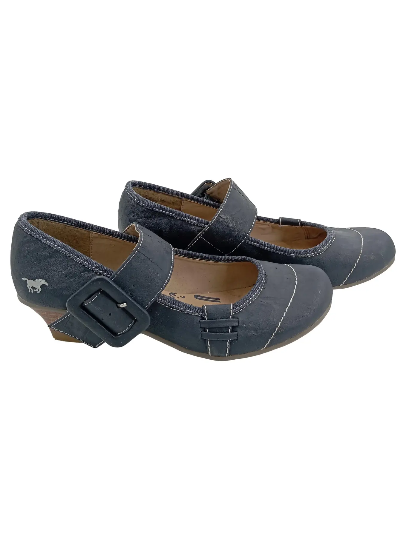 MUSTANG Mädchen Ballerinas Gr. 37 Blau Casual Schuhe