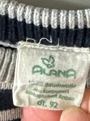 Vorschaubild 7 von Kinder Pullover gestreift Blau Gr. 92 Baumwolle