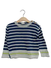 Vorschaubild 1 von Kinder Pullover gestreift Blau Gr. 92 Baumwolle