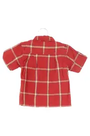 Vorschaubild 2 von Kinder Freizeithemd Gr. 80 Rot Kariert Kurzarm Casual Hemd