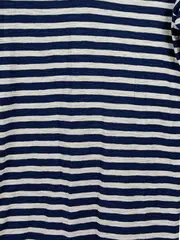 Vorschaubild 4 von Damen Freizeitkleid Gr. 42 Blau Gestreift Baumwolle Langarm