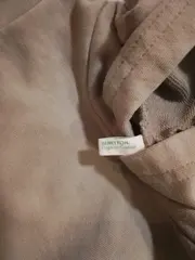 Vorschaubild 2 von Benetton Kinder Kapuzenpullover Welcome Friends Gr. 80/86 Grau Bio-Baumwolle