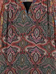 Vorschaubild 3 von Damen Freizeitkleid Gr. 36/S Bohemian Paisley Muster Mehrfarbig