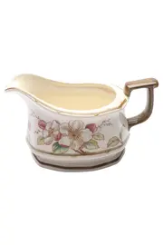 Vorschaubild 1 von Sauciere Rondobella Porzellan Beige Florales Muster