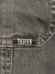 Vorschaubild 3 von TAIFUN Damen Jeans Weste Gr. 40 Blau Denim Reißverschluss Casual