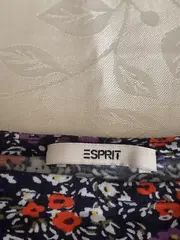 Vorschaubild 4 von Damen Langarmshirt Blumenmuster Gr. L Baumwolle Mehrfarbig