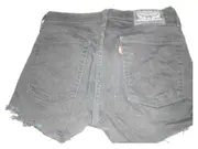 Vorschaubild 2 von Damen Cut-Off Shorts Jeans Fransen Schwarz W30 L30 Baumwolle