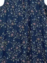 Vorschaubild 2 von Sommerkleid Damen Gr. 36 Blau Feminin Florales Muster Midikleid
