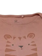 Vorschaubild 3 von Baby Body Langarm Tiermotiv Rosa Gr. 74 Baumwolle Kinder