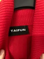 Vorschaubild 2 von Taifun Damen Rollkragenpullover Gr. 40 L Rot Basic Viskose