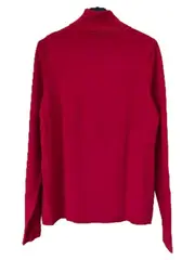 Vorschaubild 3 von Taifun Damen Rollkragenpullover Gr. 40 L Rot Basic Viskose