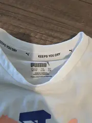 Vorschaubild 2 von Kinder T-Shirt Mädchen Gr. 110 Casual Weiß Logo-Print