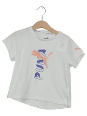 Vorschaubild 1 von Kinder T-Shirt Mädchen Gr. 110 Casual Weiß Logo-Print
