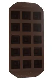 Vorschaubild 1 von KAISER Giessform Schokoladenform Silikon Braun 15 Quadrate Eiswürfelform