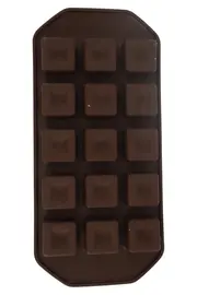 Vorschaubild 2 von KAISER Giessform Schokoladenform Silikon Braun 15 Quadrate Eiswürfelform
