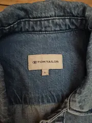 Vorschaubild 5 von Herren Jeansjacke Blau Baumwolle Leinen Gr. L Freizeit Casual