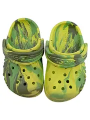 Vorschaubild 2 von Classic Clog Kinder Clogs Gr. 22/23 Grün Gelb Marbled