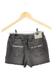 Vorschaubild 2 von Kinder Jeans Shorts Gr. 164 Schwarz Casual Denim Kurze Hose