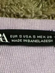 Vorschaubild 5 von Damen Basic Crop T-Shirt Lila Gr. S Kurzarm Baumwolle Alltag