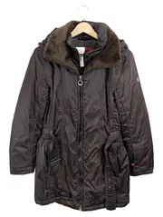 Vorschaubild 1 von Damen Winterjacke Gr. S Braun Outdoor Kapuze Fellkragen