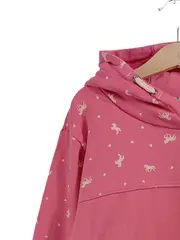 Vorschaubild 3 von Mädchen Kapuzenpullover Hoodie Gr. 158 Pink Pferde Tiermotiv