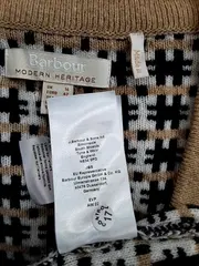 Vorschaubild 3 von Modern Heritage Francesca Strickjacke Damen Gr. 42 Beige Schwarz Wolle