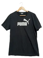 Vorschaubild 1 von Herren T-Shirt Logo Print Schwarz Größe M Kurzarm Sportshirt