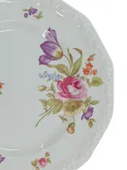 Vorschaubild 3 von Platzteller Porzellan Blumenmuster Germany Weiß Klassisch 19cm