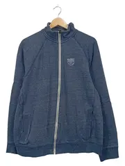 Vorschaubild 1 von Denim Sweatjacke Herren Gr. L Blau Meliert Stehkragen Organic