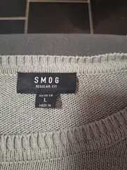 Vorschaubild 2 von Herren Pullover Gr. L Grau Sportstreifen Baumwolle Regular Fit