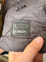 Vorschaubild 2 von Herren Steppjacke Grau Gr. XL Rauten-Muster Reißverschluss Casual