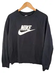 Vorschaubild 1 von Sportswear Damen Sweatshirt Pullover Schwarz Gr. L Rundhals