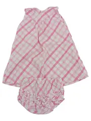 Vorschaubild 1 von Baby Mädchen Kleid Set kariert Rosa Gr. 86 mit Bloomers