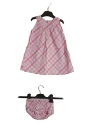 Vorschaubild 2 von Baby Mädchen Kleid Set kariert Rosa Gr. 86 mit Bloomers