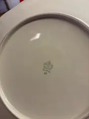 Vorschaubild 3 von Sammelteller Blumenmuster Klassisch Weiß Porzellan 32cm