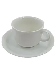 Vorschaubild 1 von Thomas Germany Kaffeetasse mit Untertasse Porzellan Weiß Klassisch