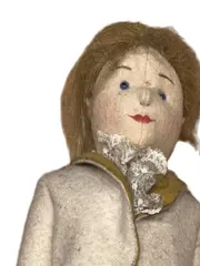 Vorschaubild 2 von Puppe Dame im Kostüm 8100/45 Filz Künstlerpuppe 43cm Beige Vintage