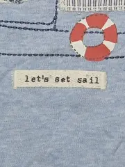 Vorschaubild 4 von Baby Body Kurzarm Segelboot Motiv Blau Gr. 86