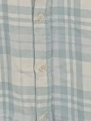 Vorschaubild 5 von Herren Freizeithemd kariert Blau Gr. M Baumwolle