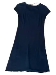 Vorschaubild 2 von Damen Strickkleid Gr. 36 Schwarz Kurzarm Taschen Casual