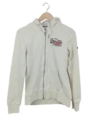 Vorschaubild 1 von Damen Sweatjacke Hoodie Gr. 36/S Weiß Casual Reißverschluss