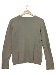 Vorschaubild 2 von Damen Strickjacke Gr. 36/S Grau Klassisch Baumwolle Elegant