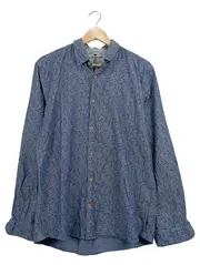 Vorschaubild 1 von Herren Business Hemd Langarm Blau Floral Gr. 52 XL Modern