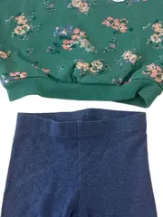 Vorschaubild 5 von Baby Mädchen Set Blumenmuster Pullover Leggings Mehrfarbig Gr. 68
