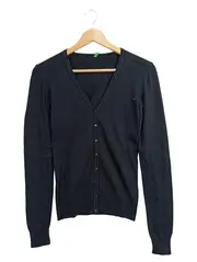 Vorschaubild 1 von Damen Strickjacke Cardigan Gr. 36/S Schwarz Basic