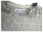 Vorschaubild 5 von Kinder T-Shirt Gr. 140 Kurzarm Gestreift Grün Salbei